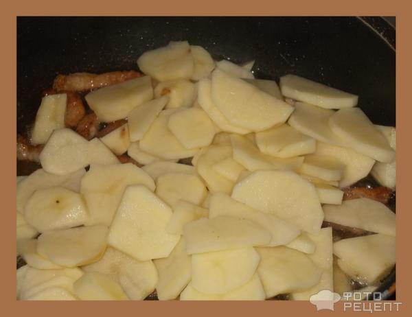 Картошка, жареная на сале фото