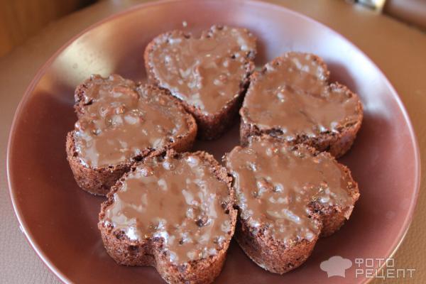 Десерт Шоколадные сердечки фото