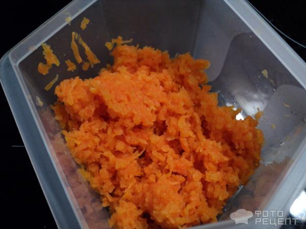 Твороженный торт с морковью Валентинка фото