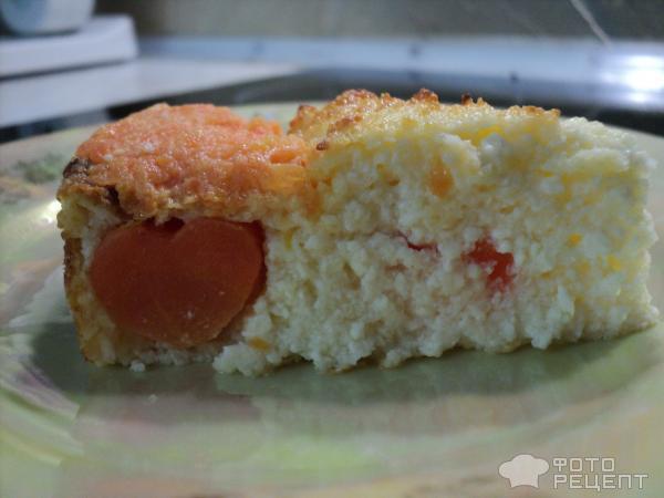 Твороженный торт с морковью Валентинка фото