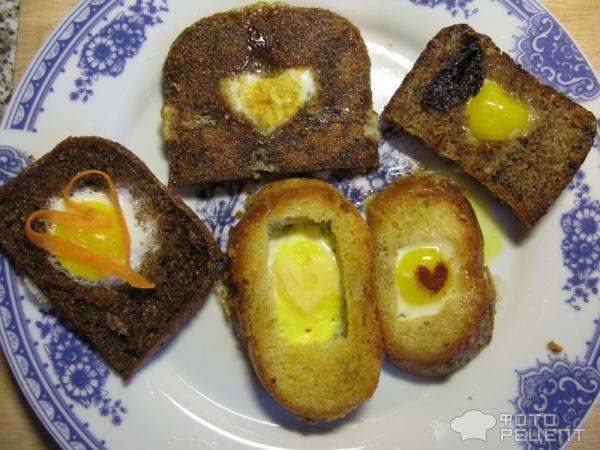 Гренки из белого хлеба с яйцом: классический рецепт