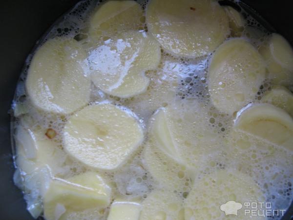 картофель, сырный суп