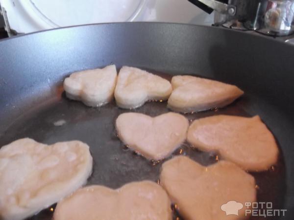 Слоеное печенье Сердечки фото