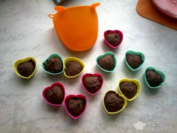 Шоколадные сердечки с начинкой фото