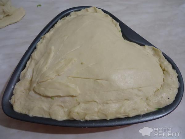 Слоеный пирог с форелью фото