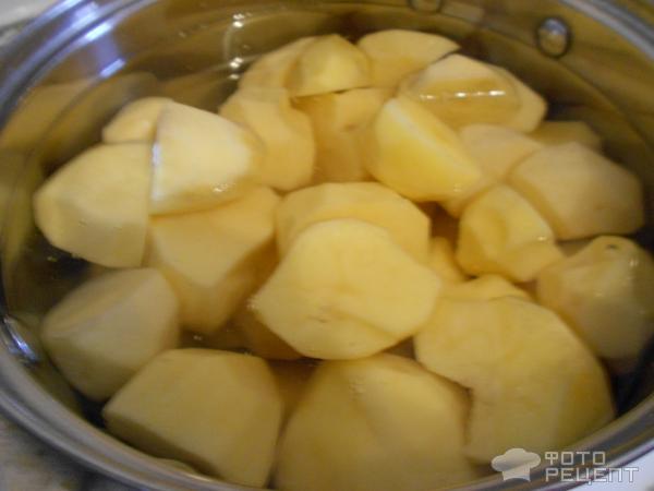 Картофельное пюре со шпинатом и укропом фото