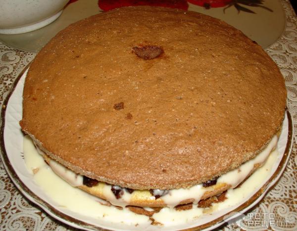 Торт с черносливом и грецкими орехами фото