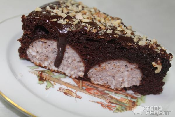 Шоколадно - творожный пирог Чудо фото