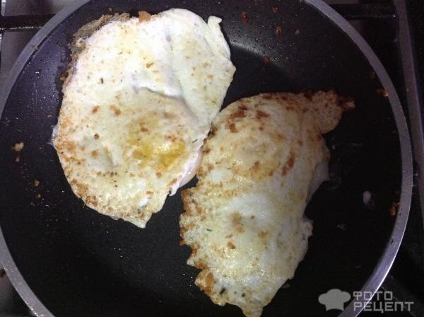 Гренки с яйцом и сыром фото