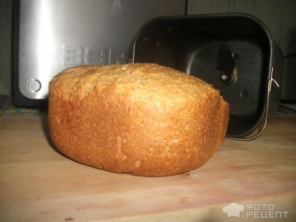 Хлеб Ржано-пшеничный с геркулесом для хлебопечки