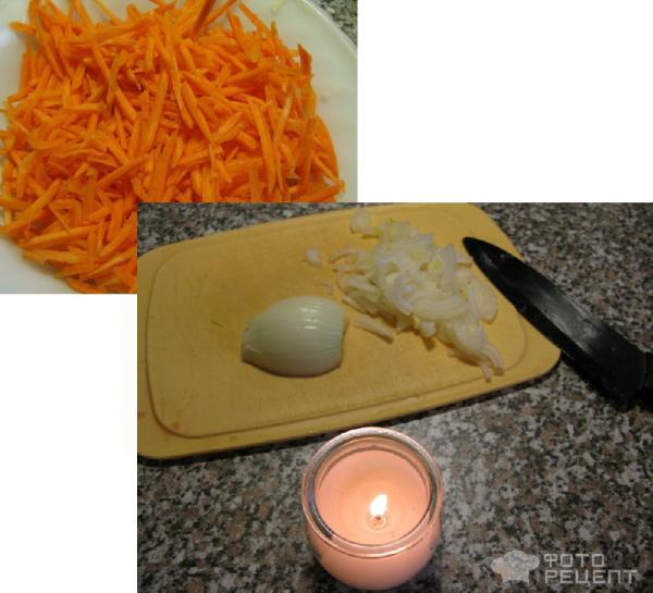 морковь, режем лук без слез