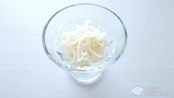 Салат слоеный Снежинка фото