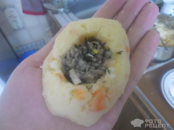 Биточки из картофельного пюре фото