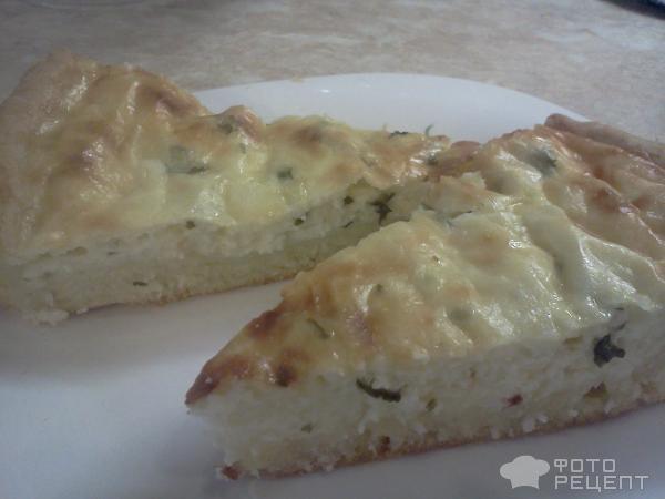 Пирог с сыром и творогом фото