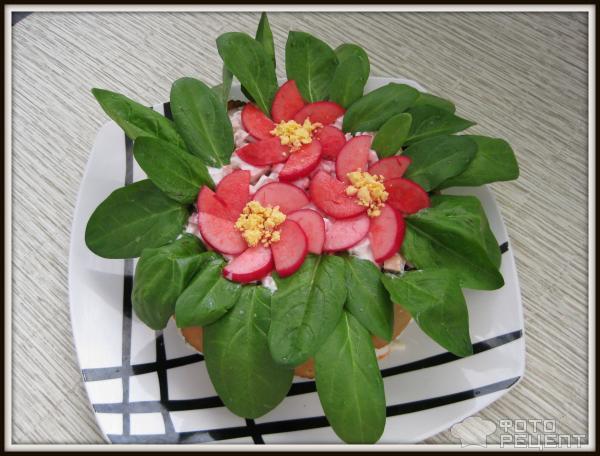 Салат Горшочки с цветами фото