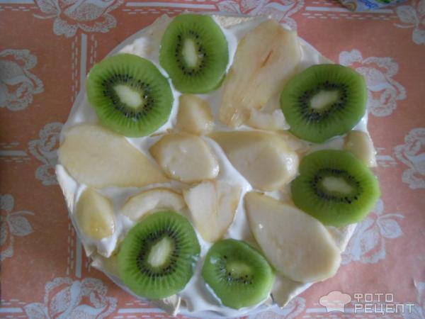 Торт из зефира с фруктами фото