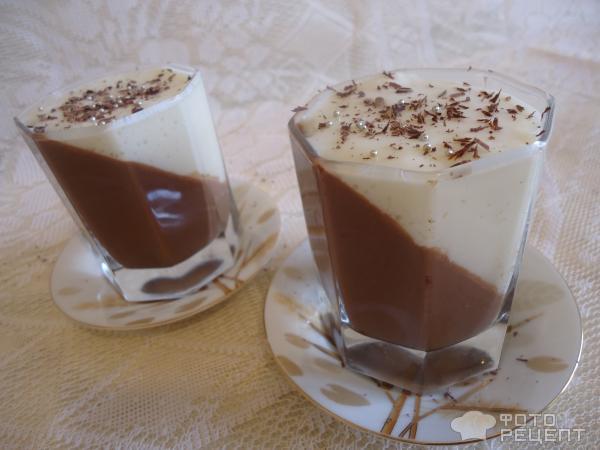 Мусс шоколадно-ванильный фото