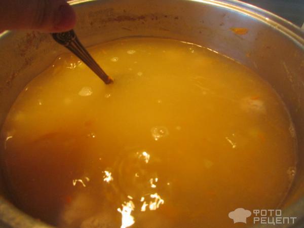 Суп с фрикадельками детский фото