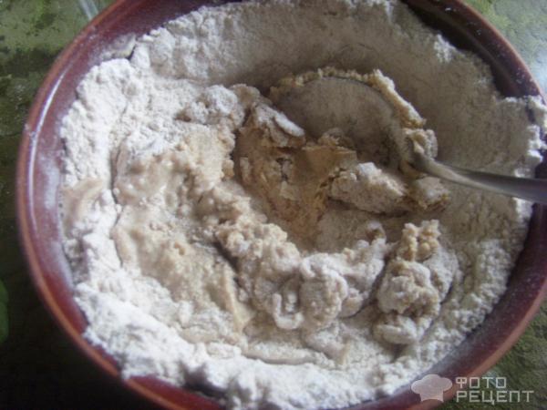 Галета с грушами и ирисками фото