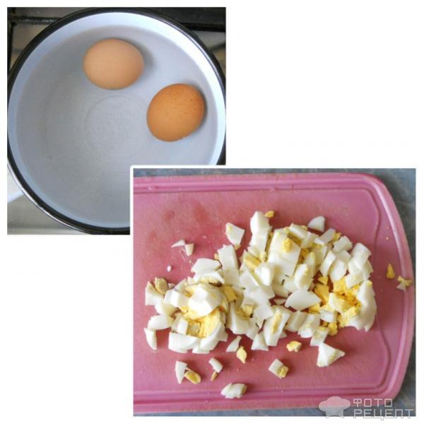 Корзинки из теста фило со шпинатом, беконом и яйцами фото