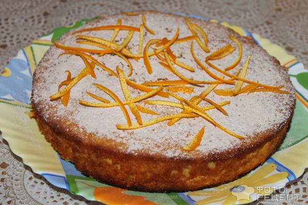 Апельсиновый пирог с миндалем фото