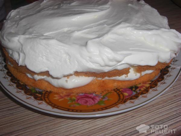 Торт Для любимых со сливочно-творожным кремом фото