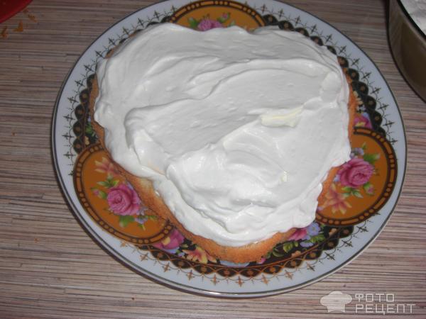 Торт Для любимых со сливочно-творожным кремом фото