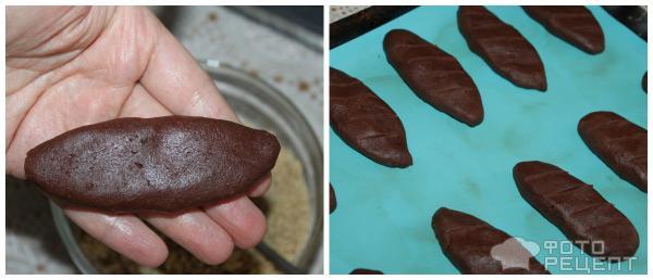 Шоколадные пальчики с орехами фото