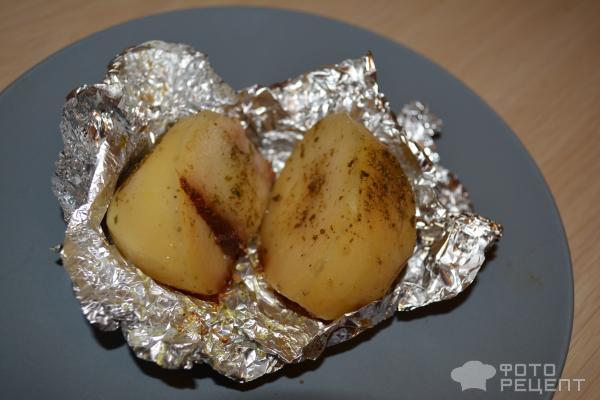 картофель с салом запеченый в фольге