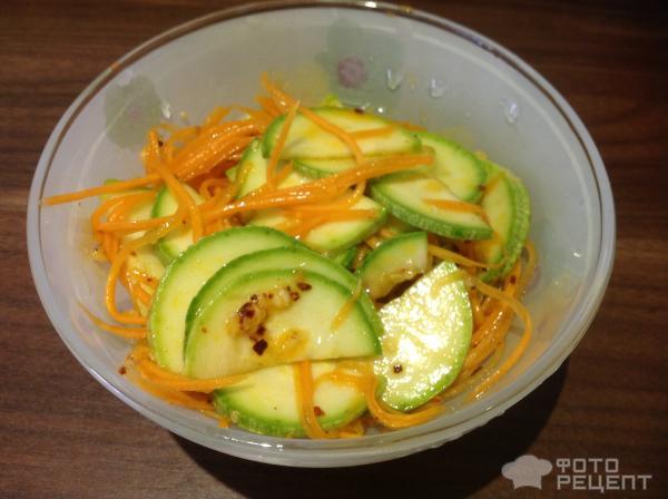 Салат из кабачка по-корейски фото