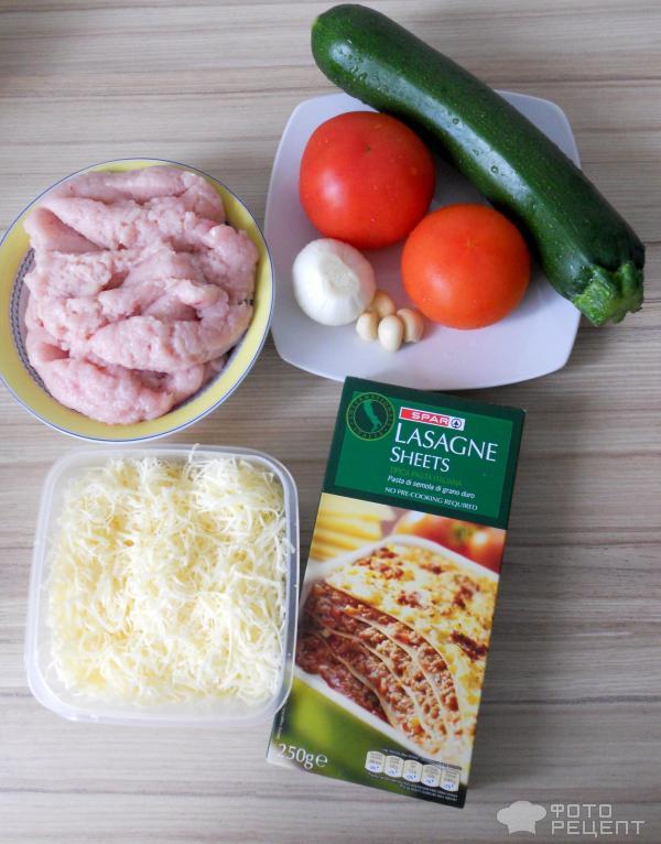 Как приготовить рецепт Лазанья с куриным фаршем