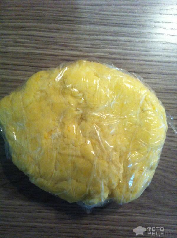 Пирог-жульен на сырном тесте фото