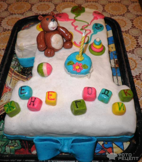 Торт на 1 годик мальчику − 8 рецептов