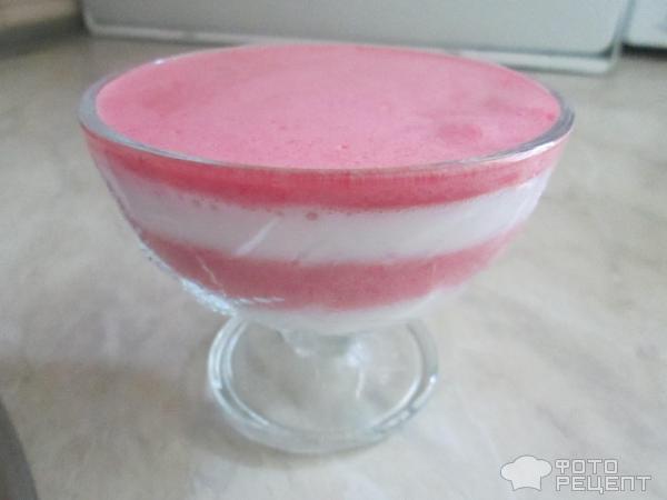 Десерт йогуртовый с вишней фото