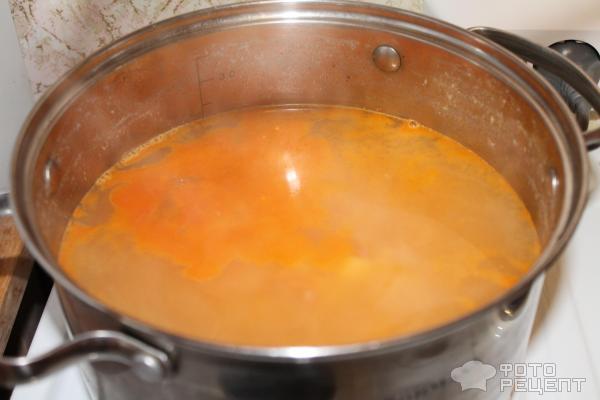 Быстрый суп с фасолью фото