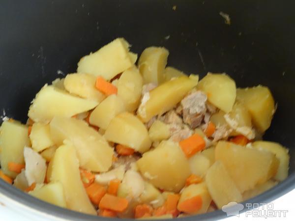 Картофель в конце приготовления