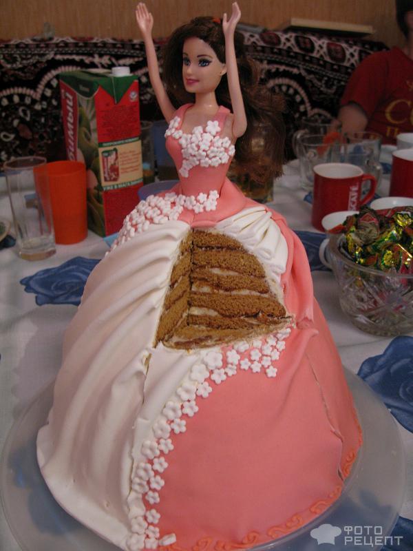 Медовый торт Кукла фото