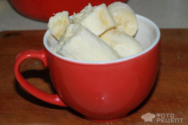 Кофейно-банановая панакота фото