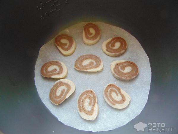 Кофейное печенье Зебра в мультиварке фото