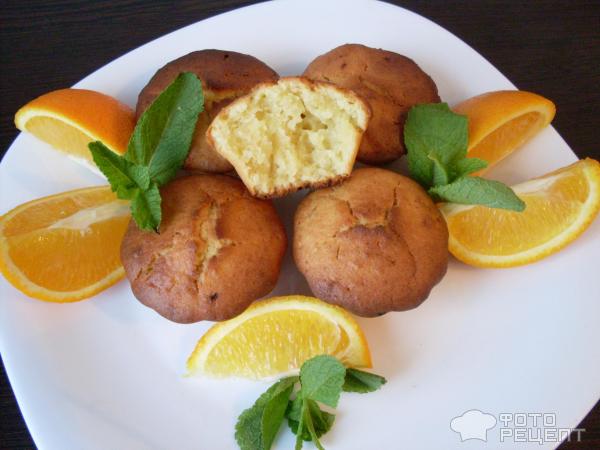 Творожно-апельсиновые кексы фото