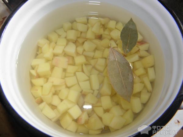 Суп из картофеля с макаронами фото