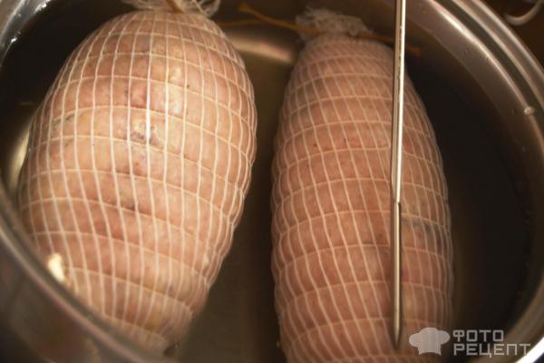 Рулет из индейки фото