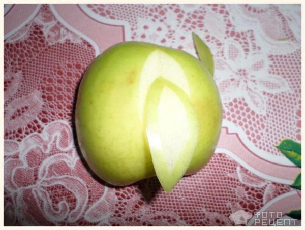 Рецепт розы из яблок - как сделать розы из яблок для торта, пошаговый рецепт с фото