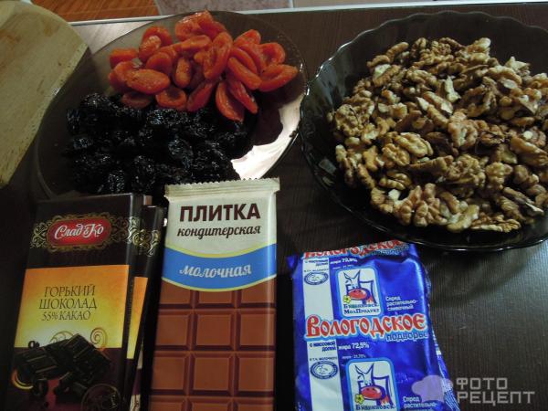 Шоколадные конфеты с орехами фото