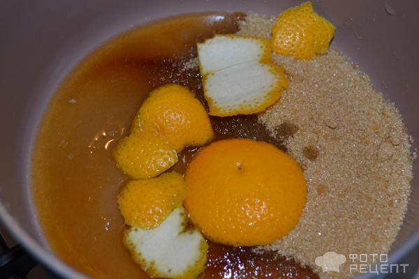 Суфле из йогурта с жареными пряными апельсинами фото
