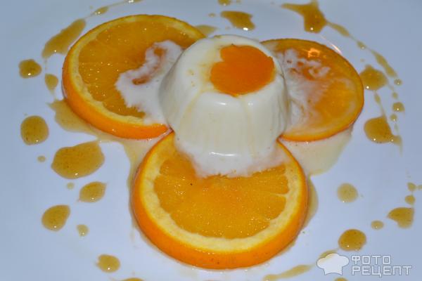 Суфле из йогурта с жареными пряными апельсинами фото