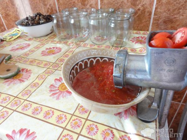Грибы в томатном соусе Хмели-сунели фото
