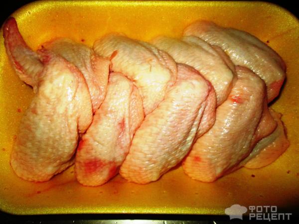 Куриные крылья в соево-горчичном соусе фото