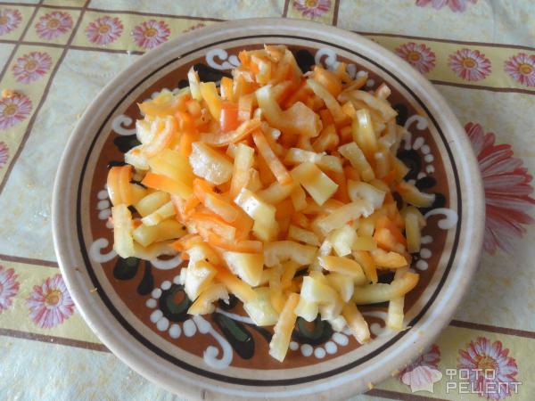Заправка для супа овощная с морковью, луком и сладким перцем