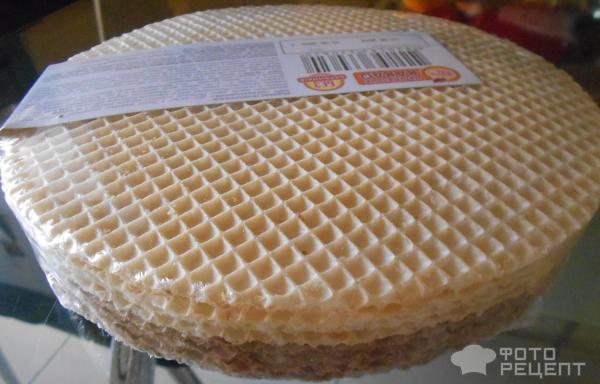 Вафельный торт со сгущенкой фото